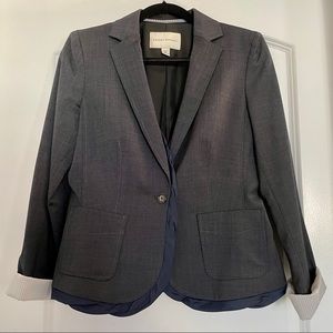 Banana Republic Charcoal Grey Wool Blazer
